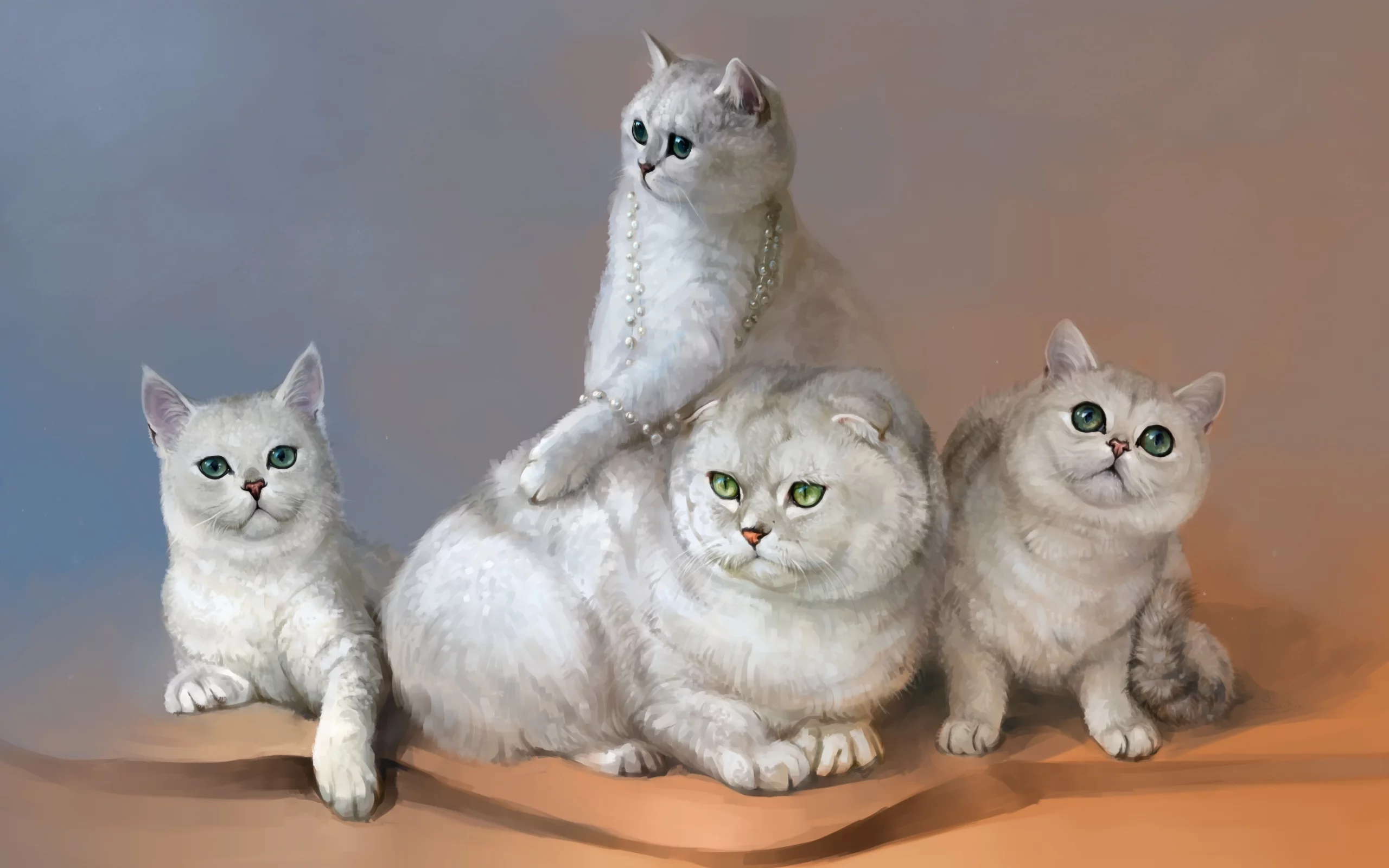 рисунок, кошки