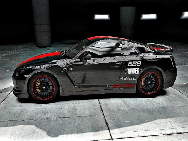 shift 2 unleashed, nissan gt, тюнинг, гараж, чёрный металлик