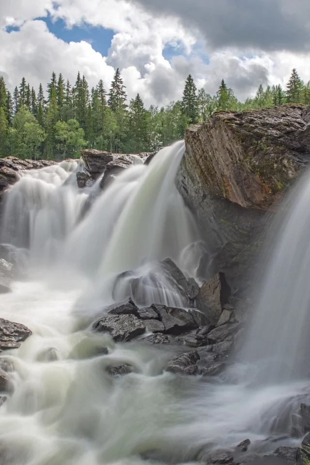 водопад, пейзаж