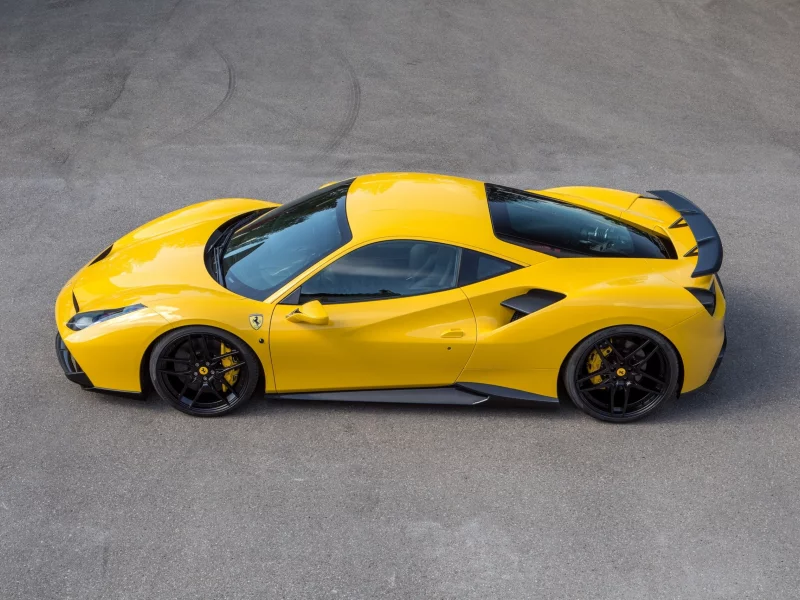 ferrari, спорткар, желтый