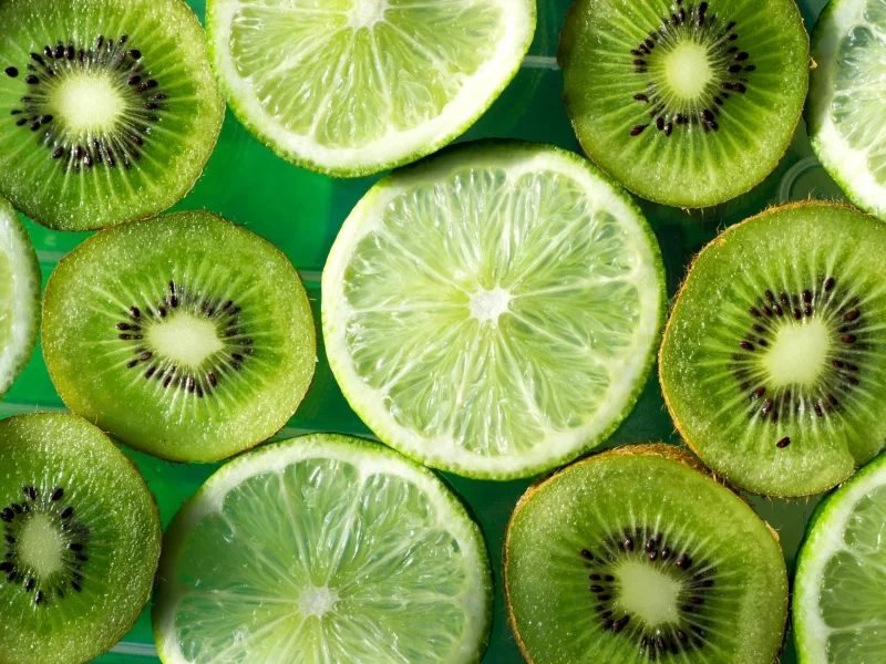 киви, зеленый, фрукты, лайм