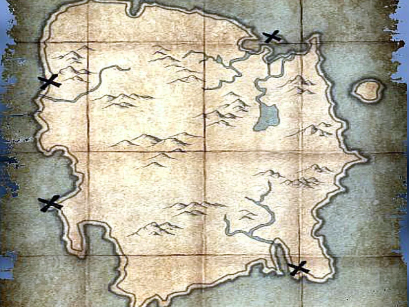 skyrim, карта сокровищ, солстейм, остров