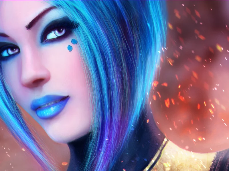 siren, borderlands 2, aya, волосы