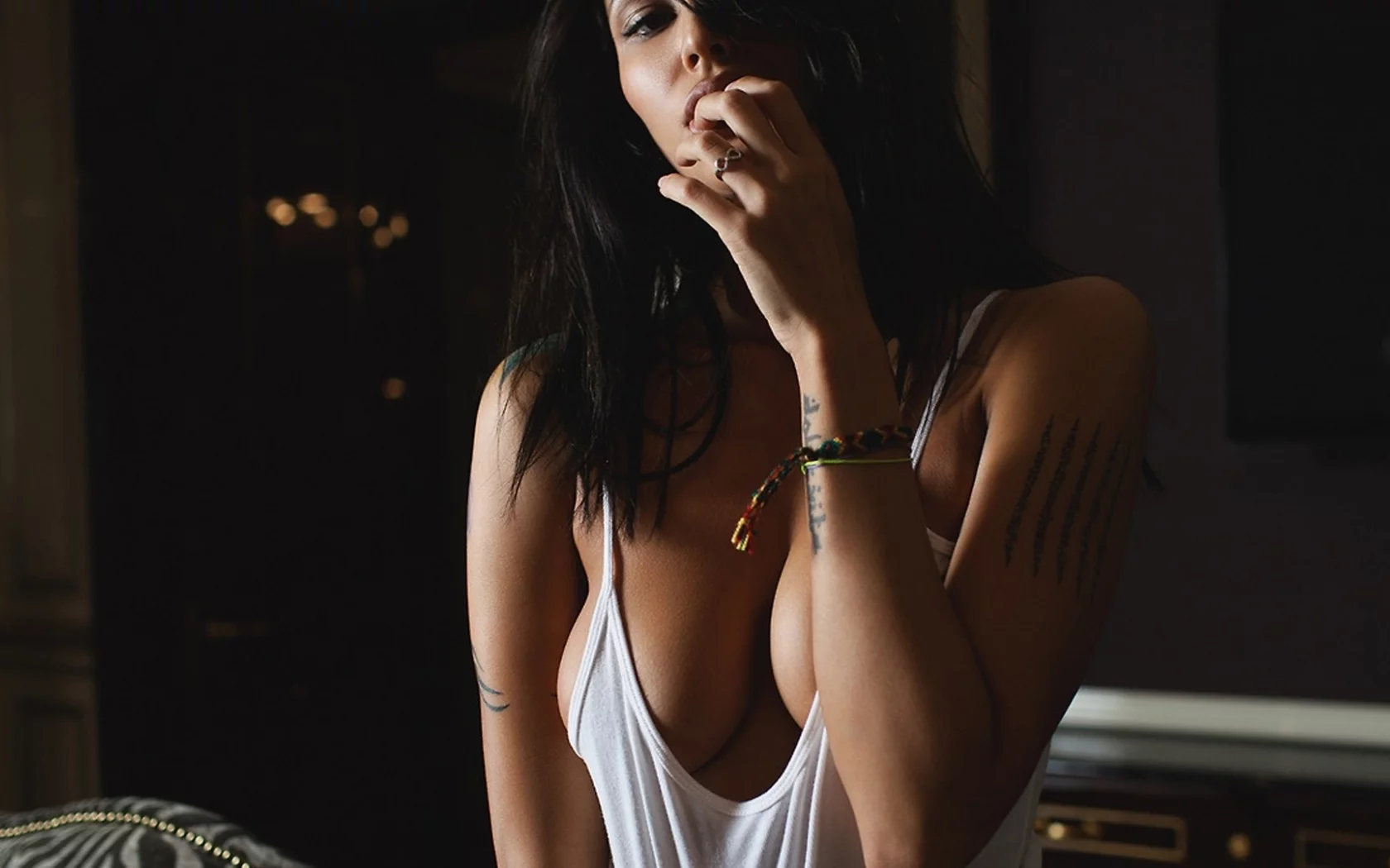 девушка, модель, adrienne levai