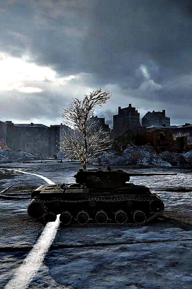wot, танк, кв 1, бой, город