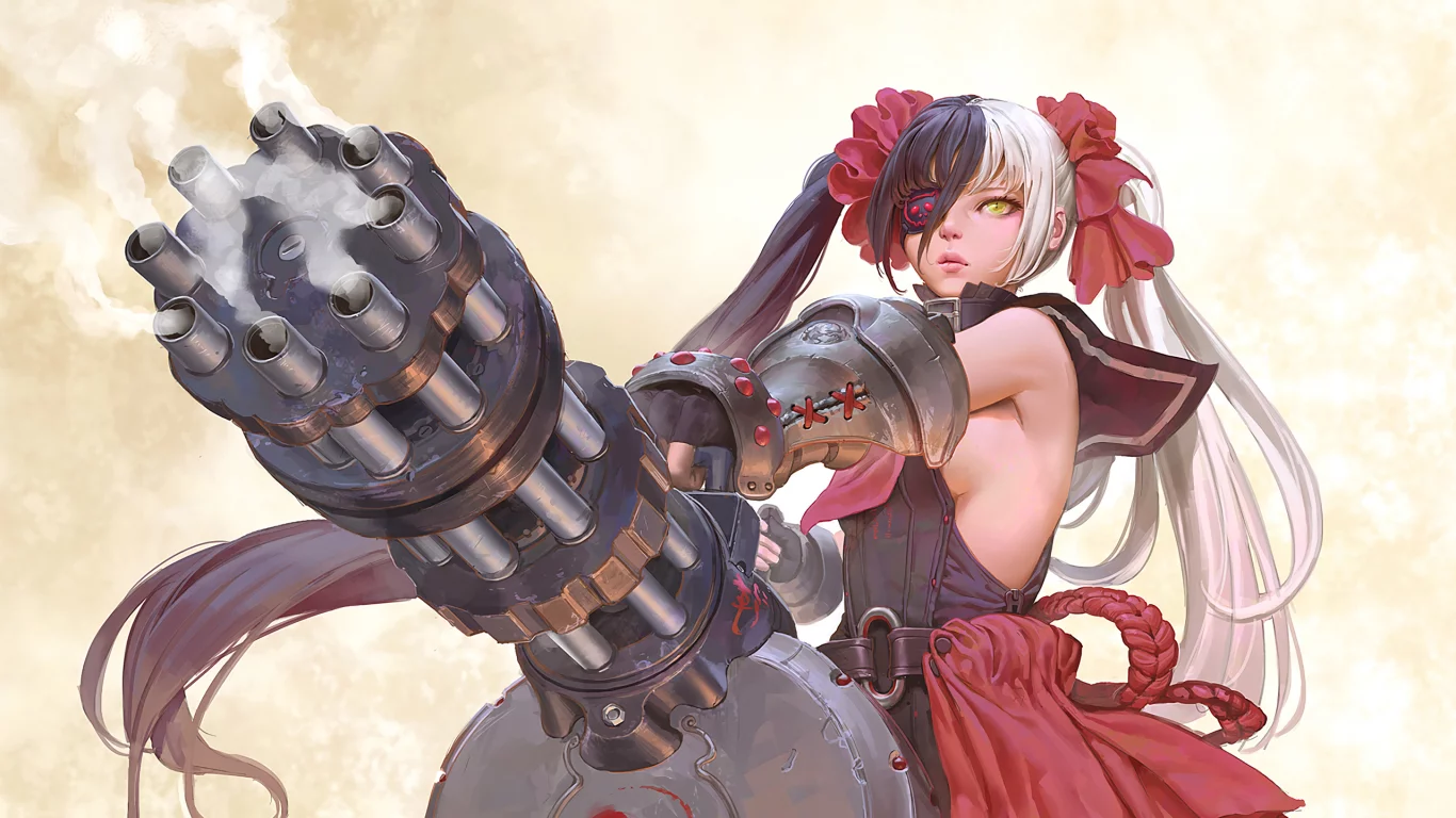 blade and soul, девушка, косы, повязка, по хваран, po hwa ran