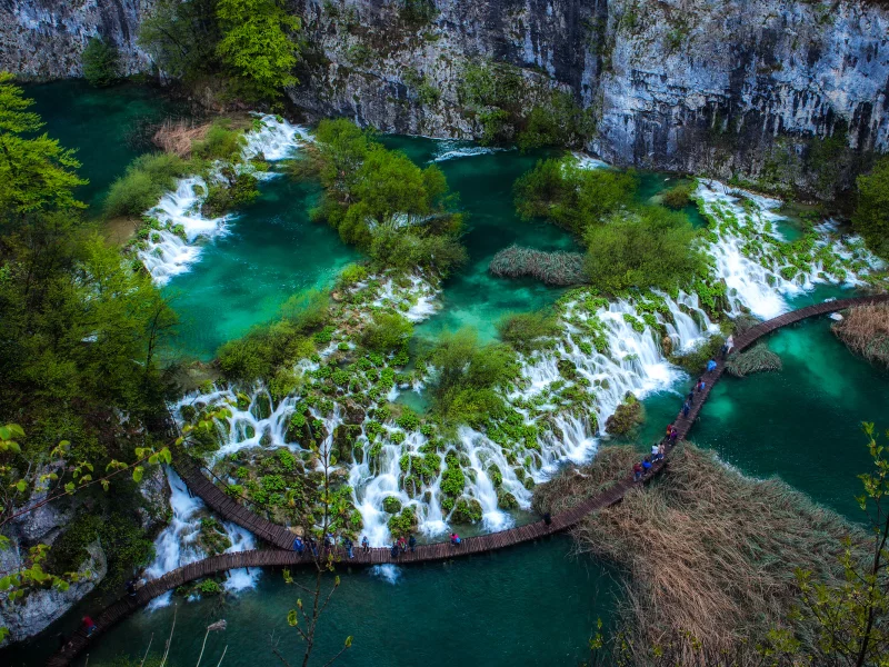 хорватия, парки, водопады, реки, мосты