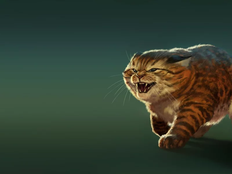 кот, котяра, кошак, арт, характер, настроение, рисунок
