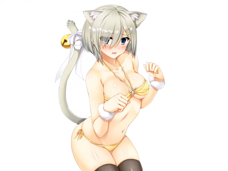 anime, ecchi, breast, nekogirl