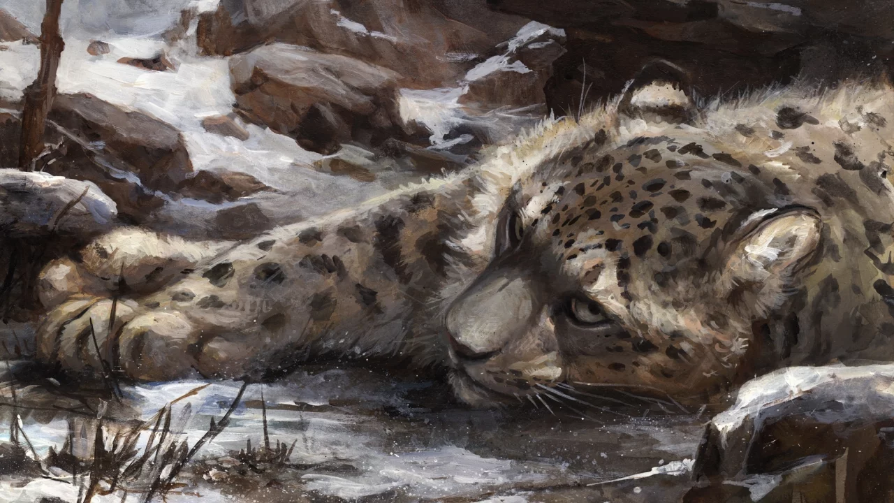 снег, by kenket, барс
