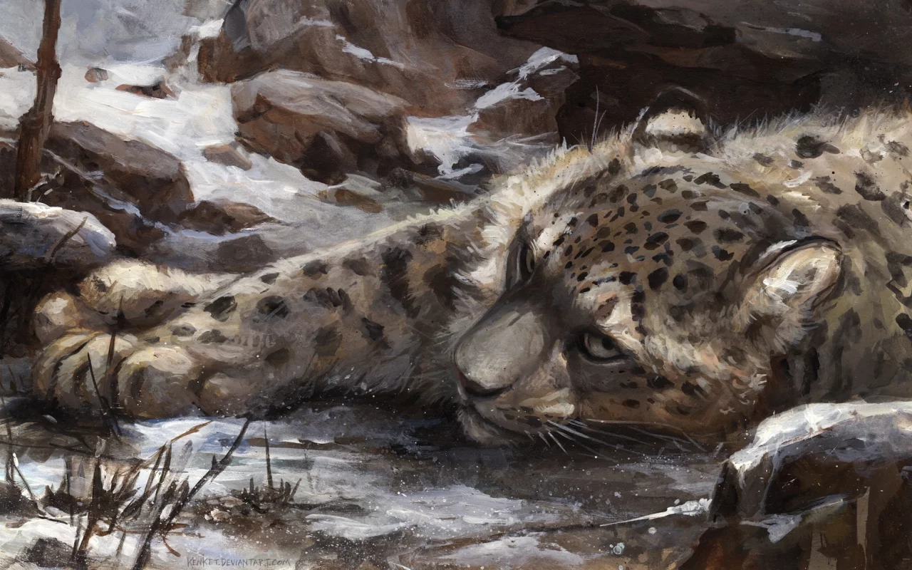 снег, by kenket, барс