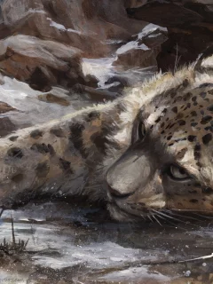 снег, by kenket, барс
