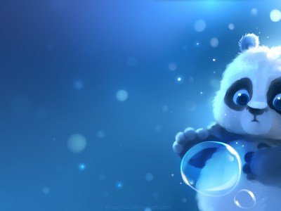 панда, пузырь