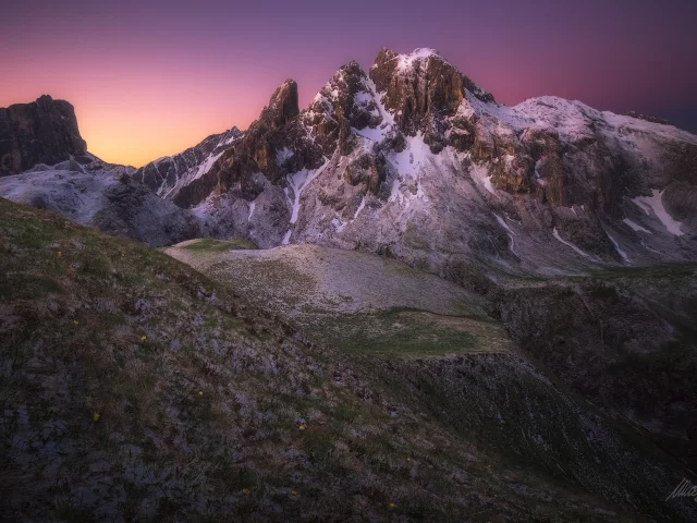 горы, ночь