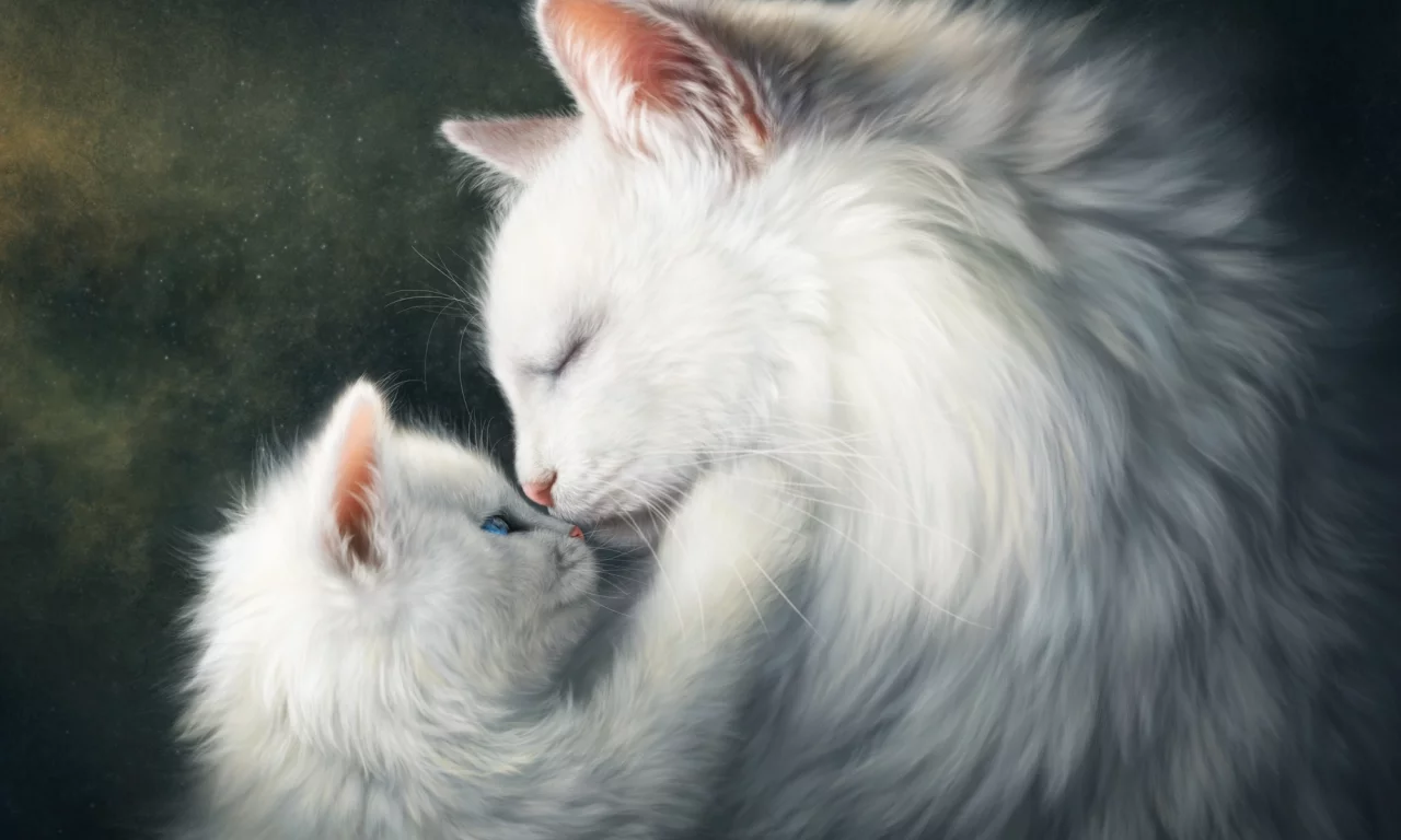 кошки, нежность
