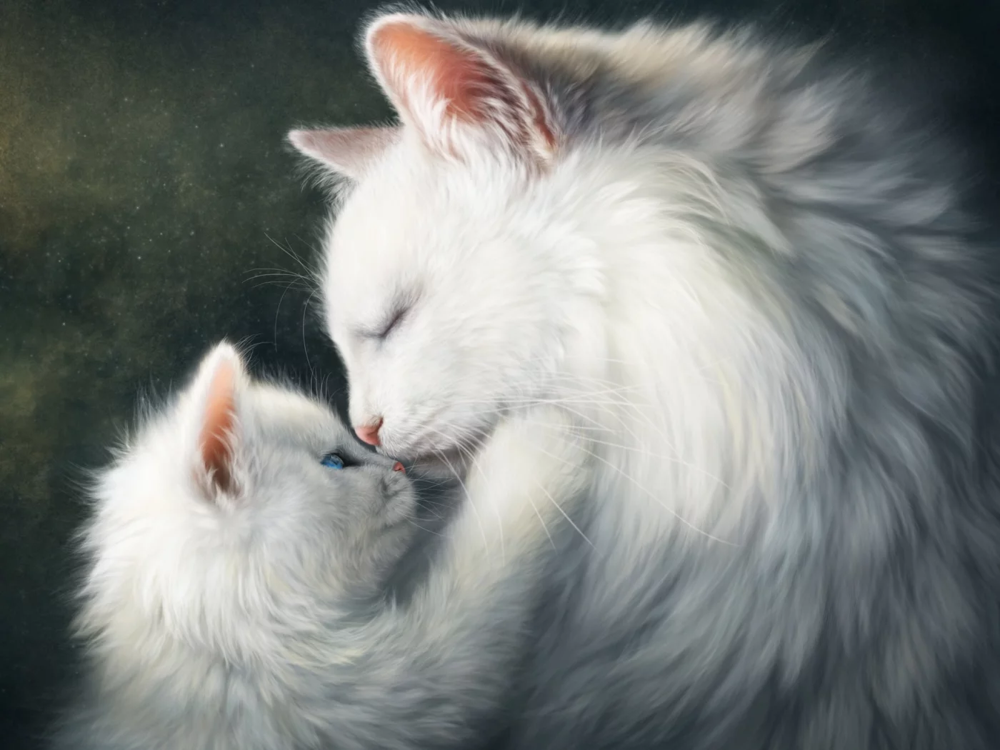 кошки, нежность