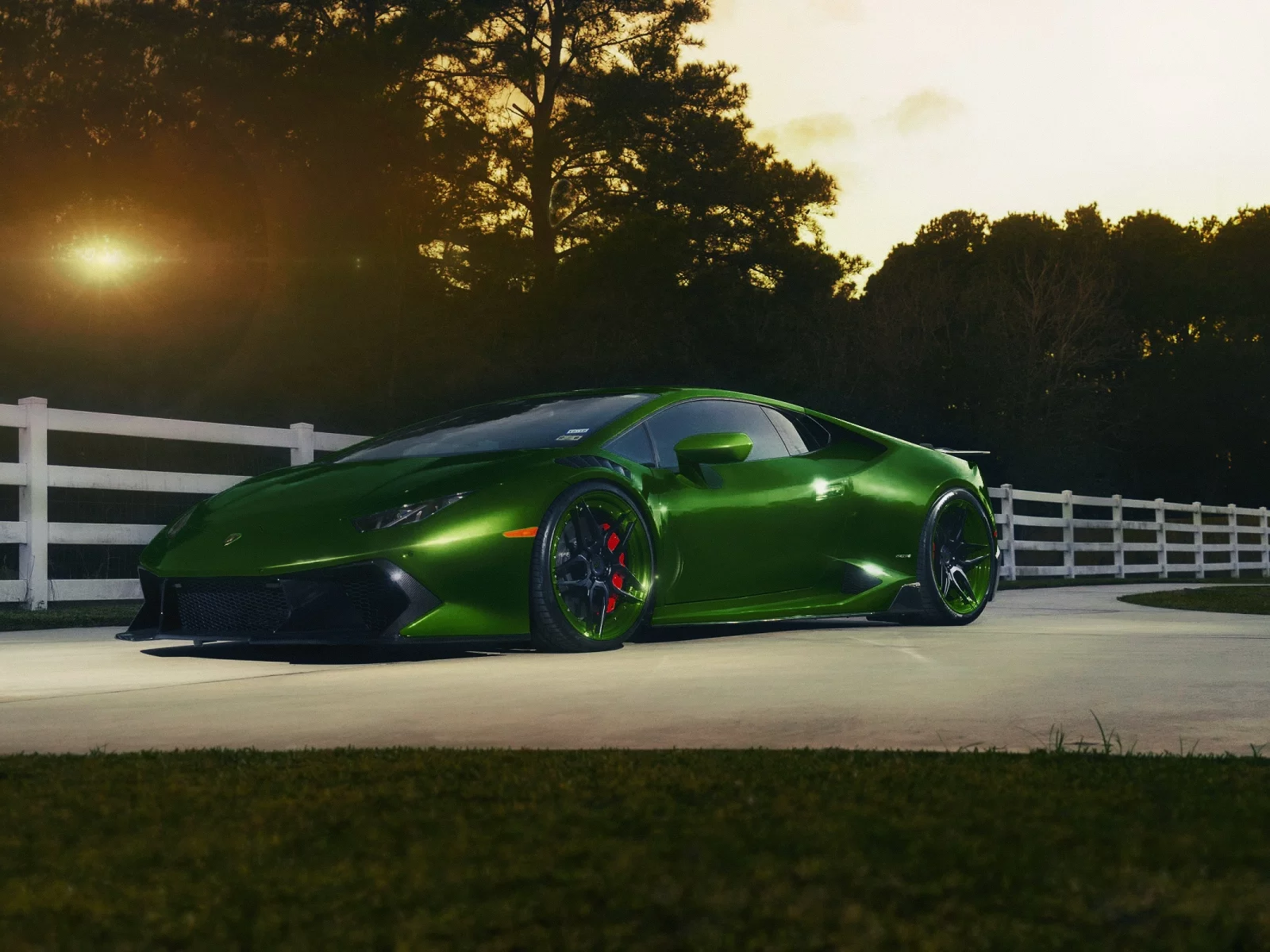 green, lamborghini