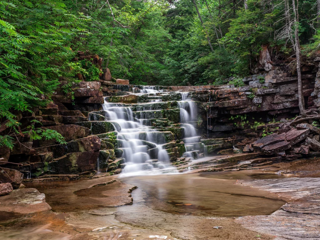 waterfall, nature, landscape, water