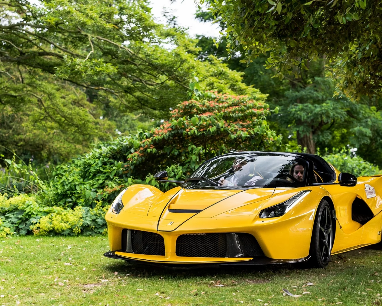 aperta, ferrari, жёлтый