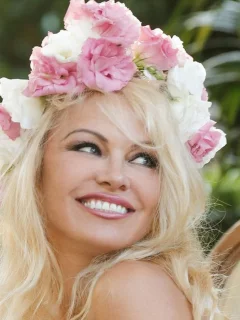 памела андерсон, актриса, блондинка, грудь, волосы, платье, секс символ, playboy