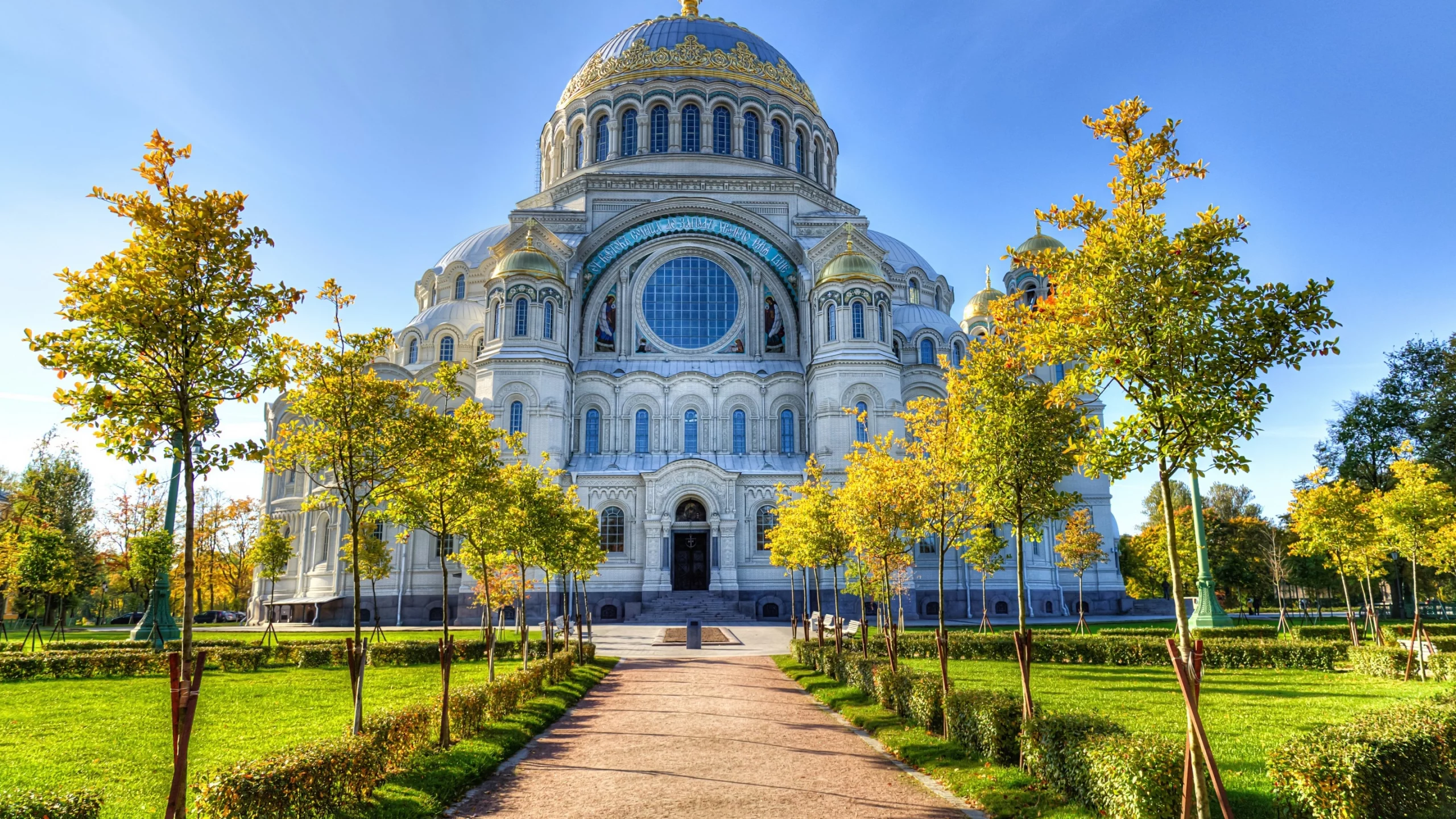 собор, храм, россия, temples, деревья, санкт петербург