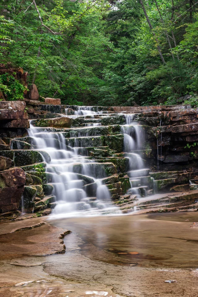 waterfall, nature, landscape, water