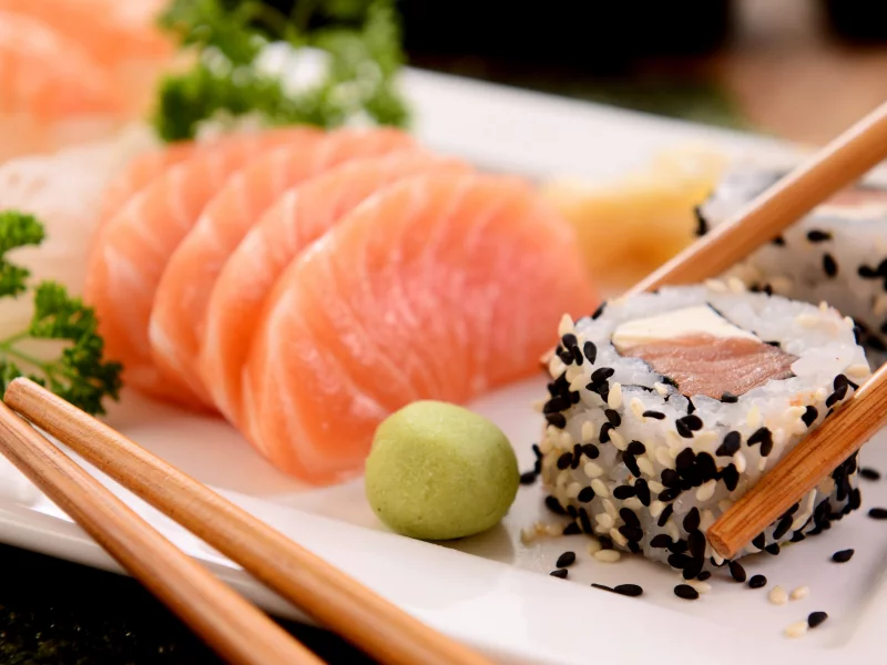 суши, sushi, рыба, морепродукты, роллы, сервировка, fish, кунжут, apanese, rolls, seafood, палочки