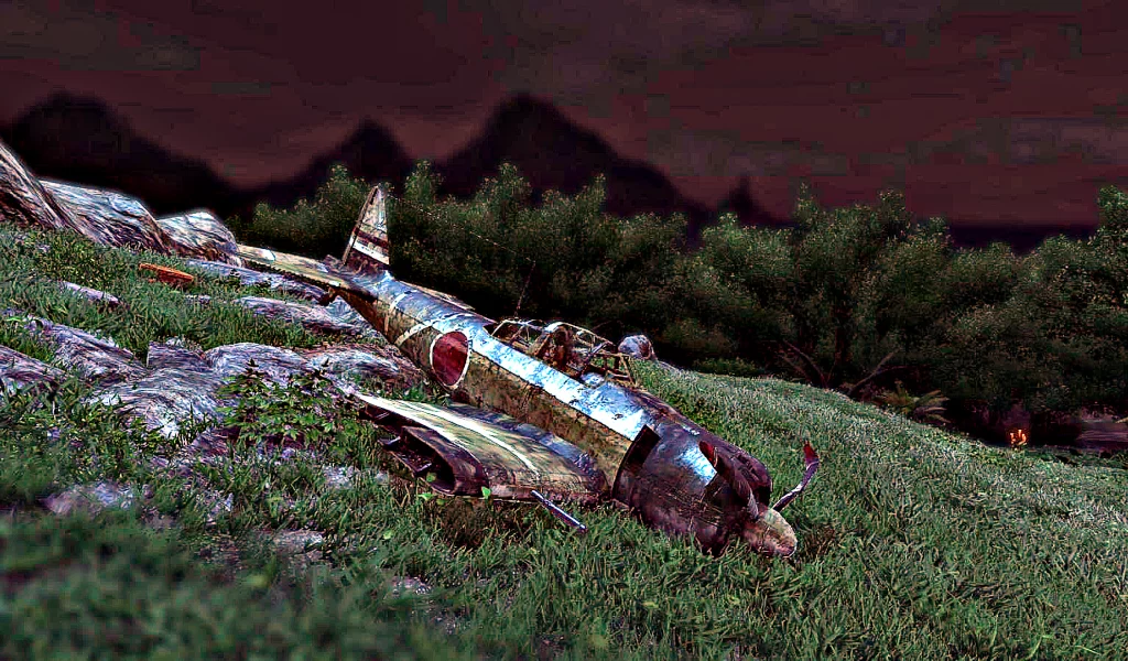 far cry 3, пейзаж, разбитый самолет, джунгли