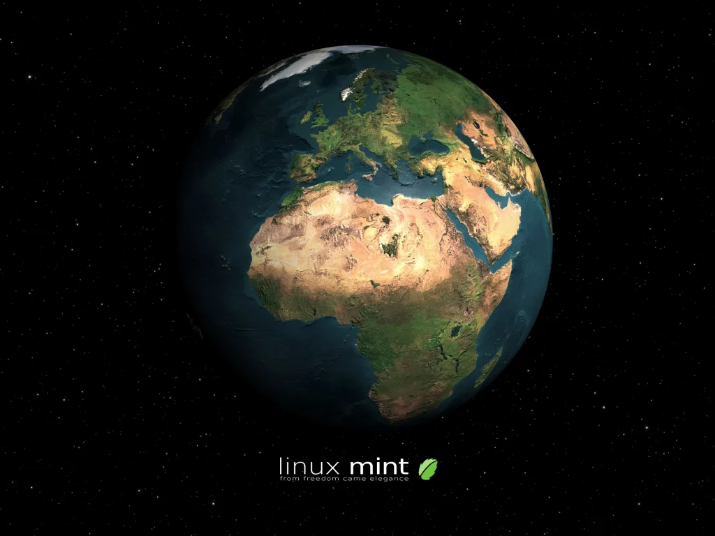 компьютер, фон, операционная, система, линукс, минт, мята, linux, mint, высокие, технологии, логотип, глобус