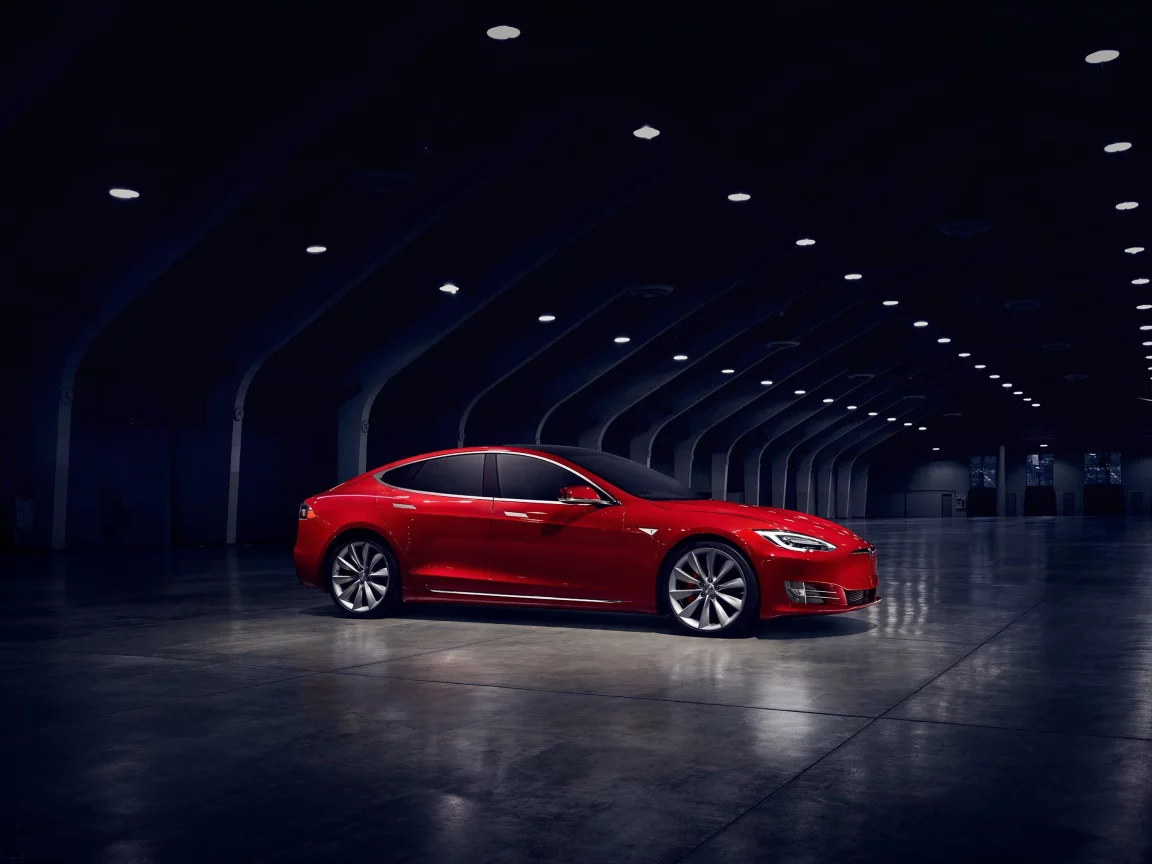 электромобиль, зарядка, белый, тесла, tesla, модель с, model s, пятидверный, красный