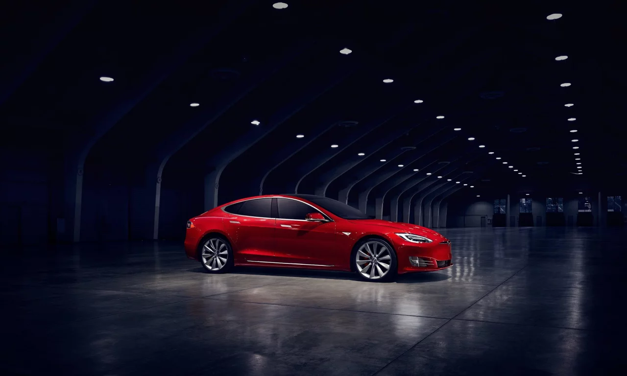 электромобиль, зарядка, белый, тесла, tesla, модель с, model s, пятидверный, красный