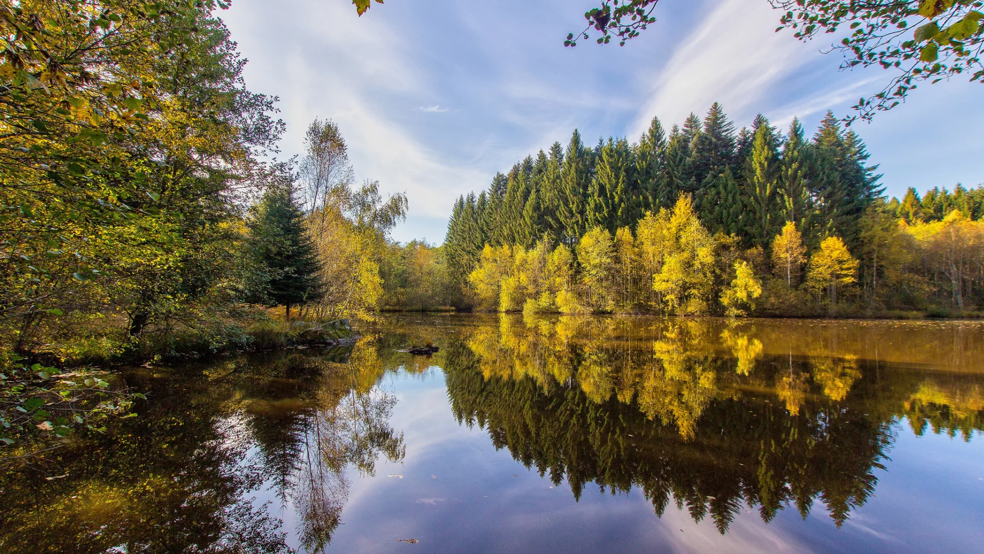 природа, красота, пейзаж, озеро, отражение