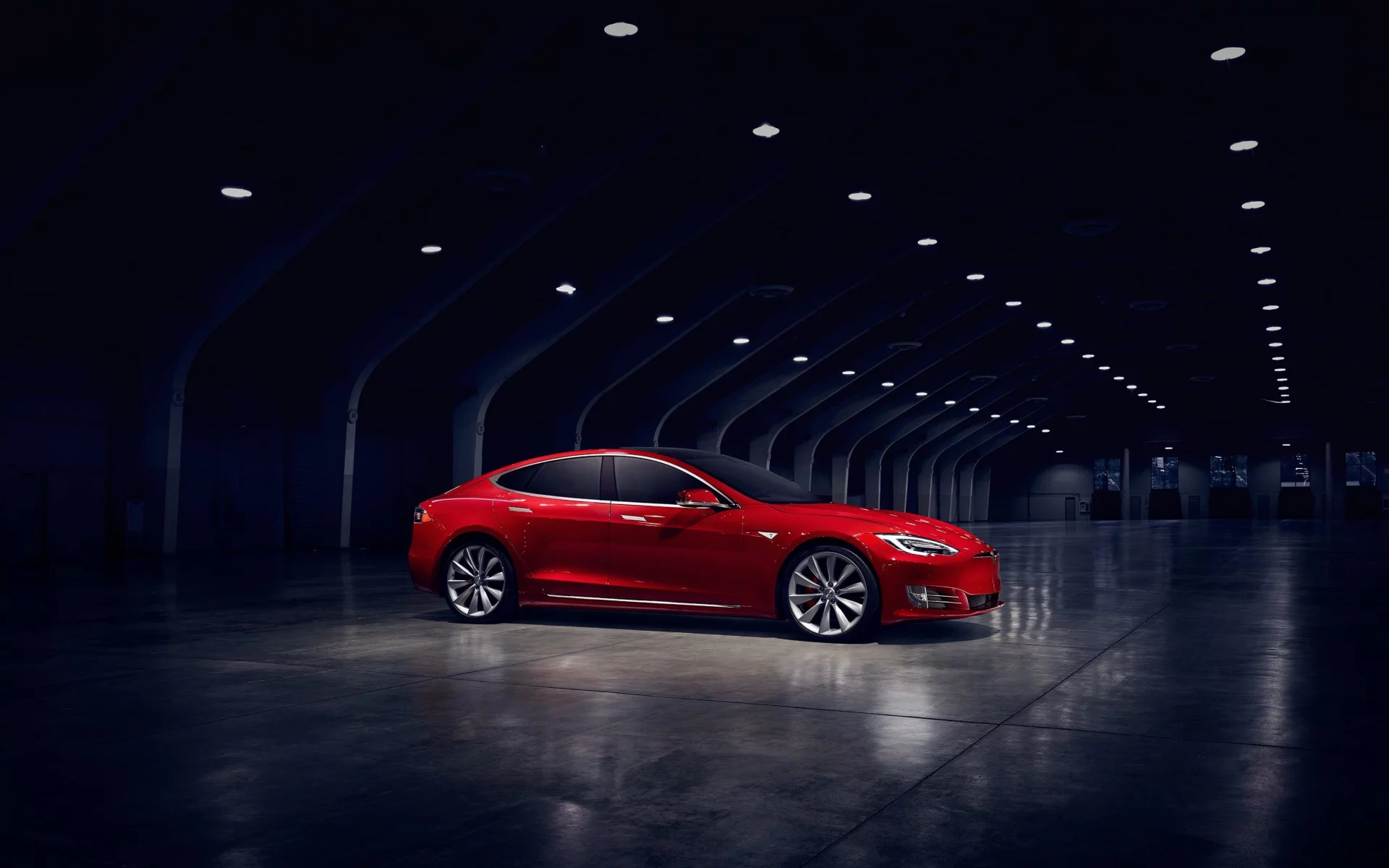 электромобиль, зарядка, белый, тесла, tesla, модель с, model s, пятидверный, красный