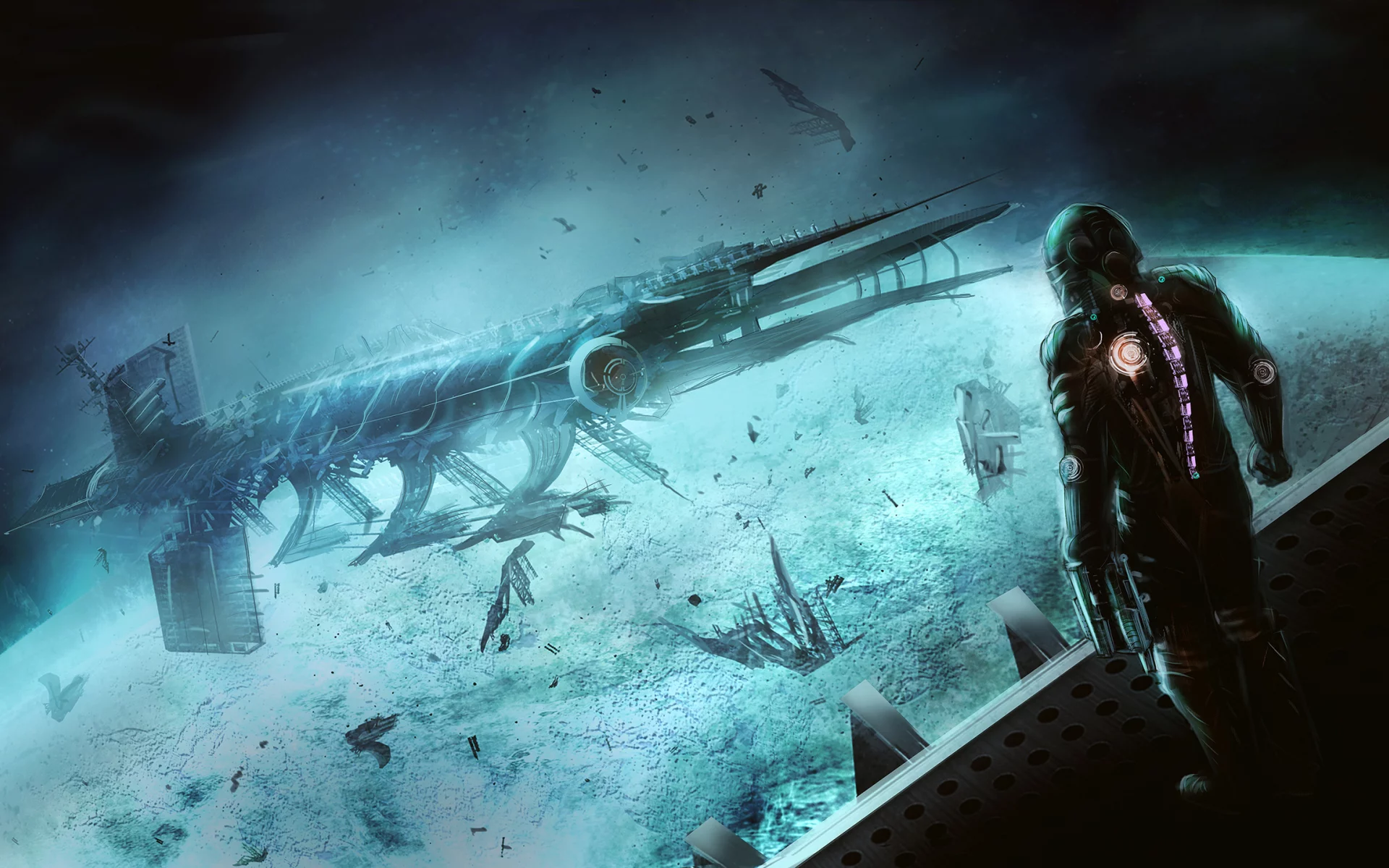 космос, скафандр, dead space, spaceship, isaac clarke