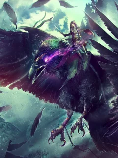 world of warcraft, blizzard, warcraft, wow, raven, art, rogue
