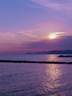 море, закат