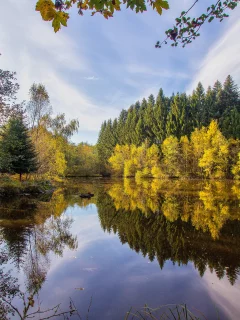 природа, красота, пейзаж, озеро, отражение