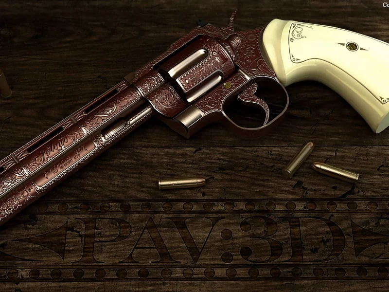 револьвер, инкрустация, серебро, python, 357, custom, revolver, colt, silver, bullets, ammunition, pistol, table, weapon, gun, pistols, weapons, chrom, silver, white, sun, see, up, wide