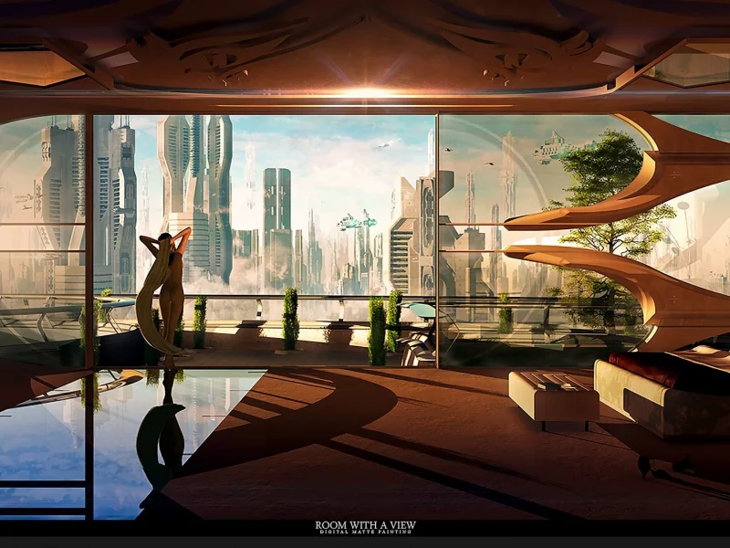 город, номер с видом, city, future, room, with, view, planet, girl, home, girl, aluren, space, nice, sun, sky, stars, solarsouth, wide