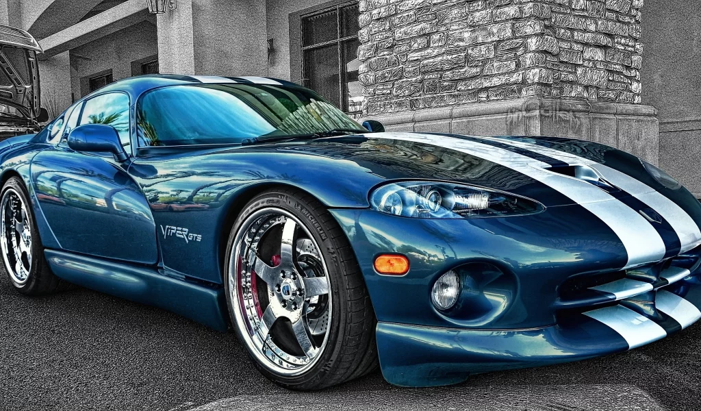 автомобиль, додж, dodge, viper, gts, dual, cowl, car, old, front, convertible, luxury, modern, silver, sun, summer, see, nice, pingallery, wide