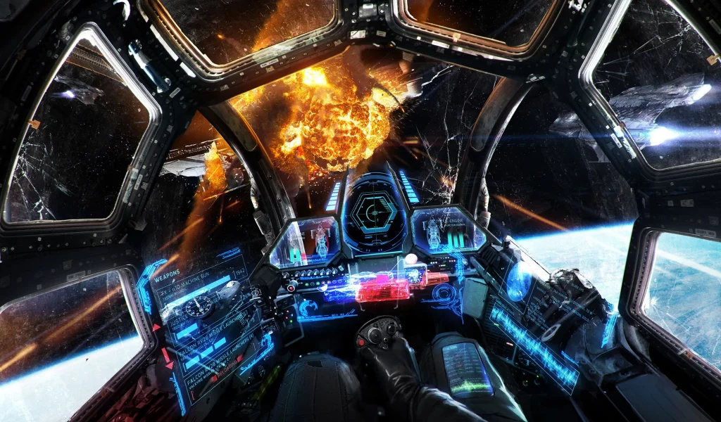 истребитель, орбитальный, кокпит, арт, космос, future, heavy, fighter, orbital, cockpit, battle, gunship, artwork, science, fiction, explosion, machine, action, adventure, planet, armada, aero, space, see, in, spaceship, ship, star, sky, day, sun, su