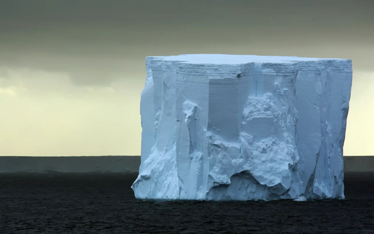 sea, iceberg, storm