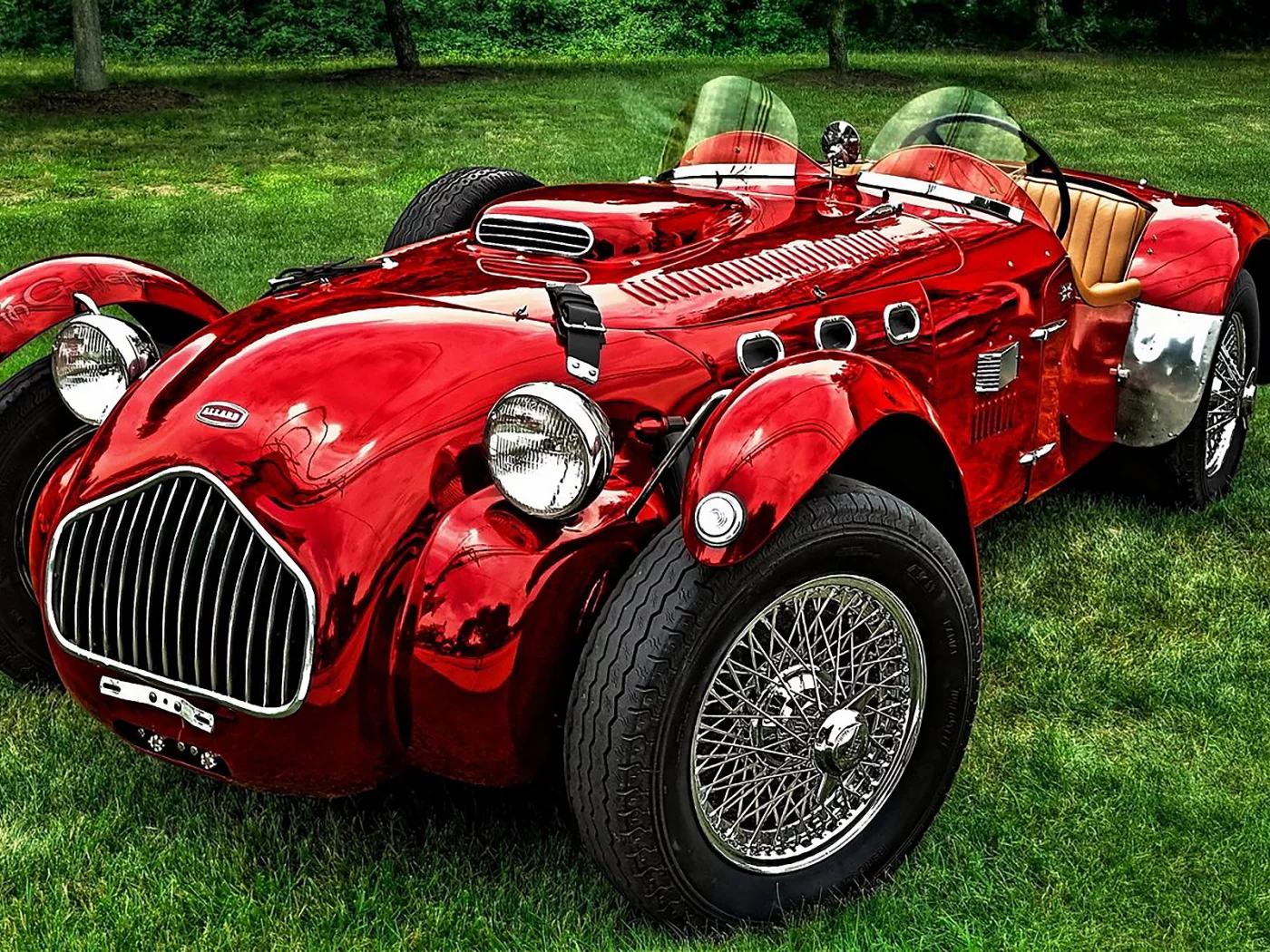 автомобиль, allard, j2x, dual, cowl, car, old, front, lebaron, convertible, luxury, red, sun, summer, see, nice, pingallery, wide
