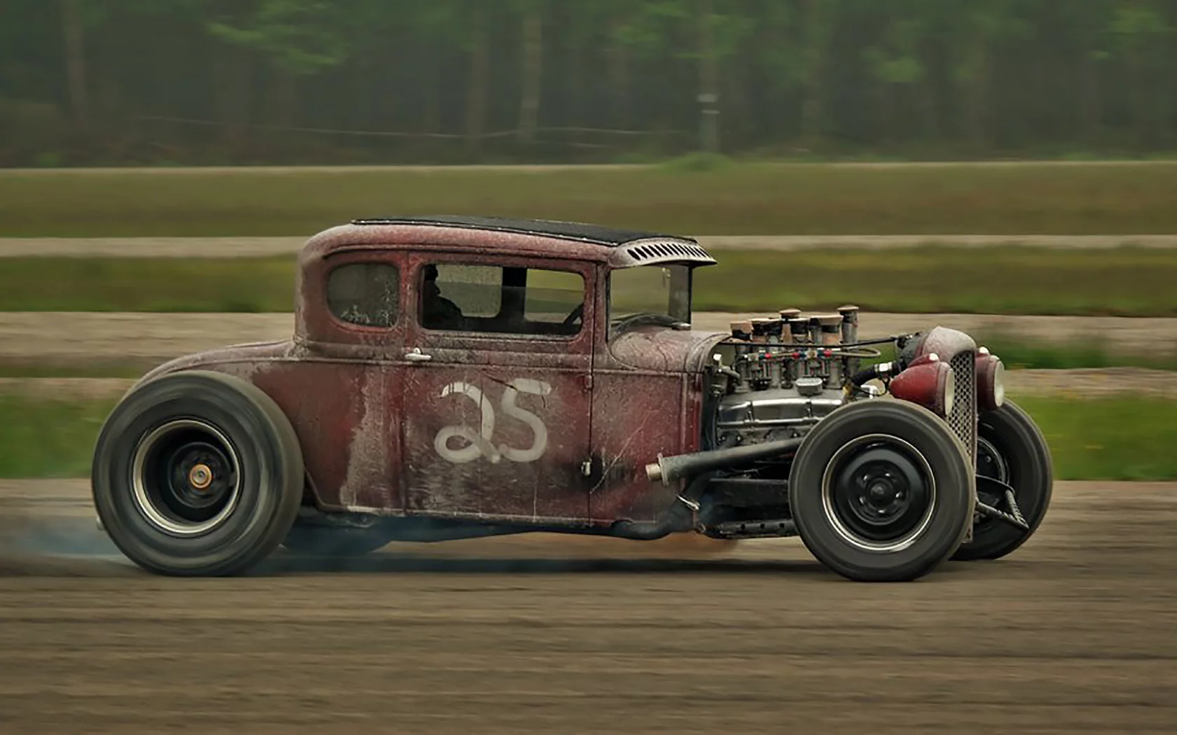автомобиль, гонка, dirt, track, race, pro, mod, 1938, 2017, race, rod, hotrod, power, american, muscle, musclecar, muscle, modificied, car, sun, sky, summer, see, indusrial, front, wide