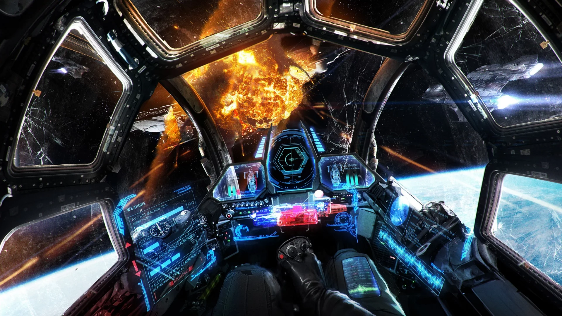 истребитель, орбитальный, кокпит, арт, космос, future, heavy, fighter, orbital, cockpit, battle, gunship, artwork, science, fiction, explosion, machine, action, adventure, planet, armada, aero, space, see, in, spaceship, ship, star, sky, day, sun, su