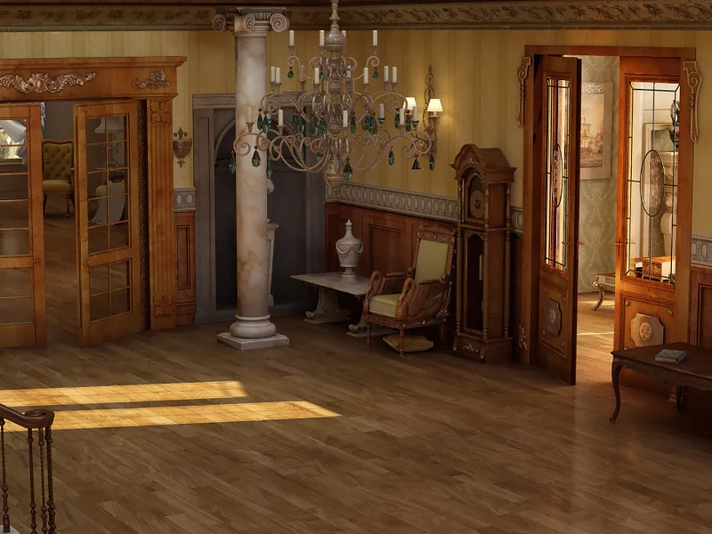 комната, холл, doll, house, perspective, old, room, environment, main, victorian, nice, wood, library, table, wide, book, books, read, table, read, vine, sanfranguy, wide