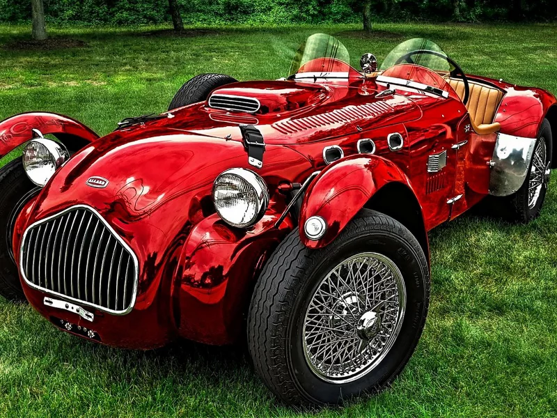 автомобиль, allard, j2x, dual, cowl, car, old, front, lebaron, convertible, luxury, red, sun, summer, see, nice, pingallery, wide