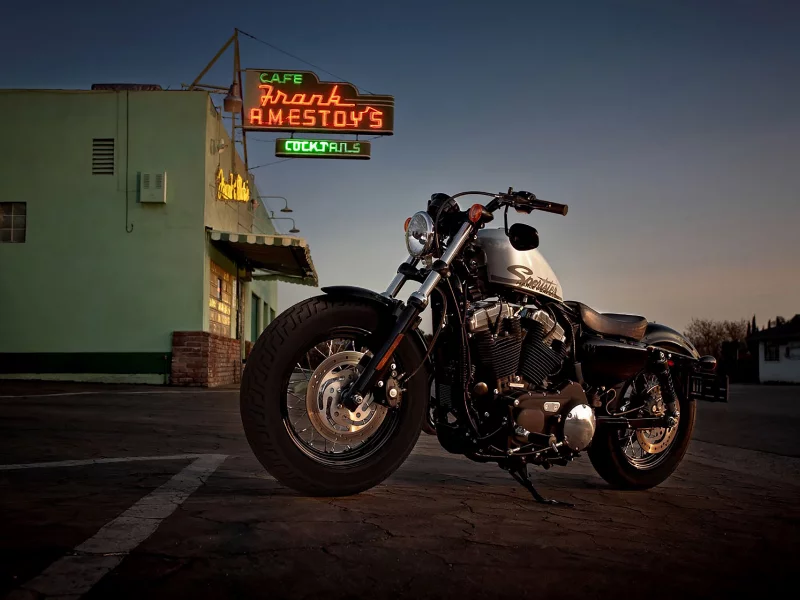 мотоцикл, harleydavidson, harley, davidson, sportster, motorbike, bike, storm, highball, dark, see, sun, darkness, black, highway, town, мотоцикл, wide
