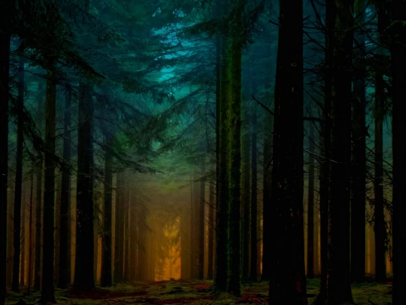 лес, дорога, forest, dense, road, trees, sunrise, grass, green, fence, leaves, mist, moss, trees, forest, fallen, park, green, nature, landscapes, trees, forest, trail, woods, leaves, fence, sunrise, see, dark, summer, wide