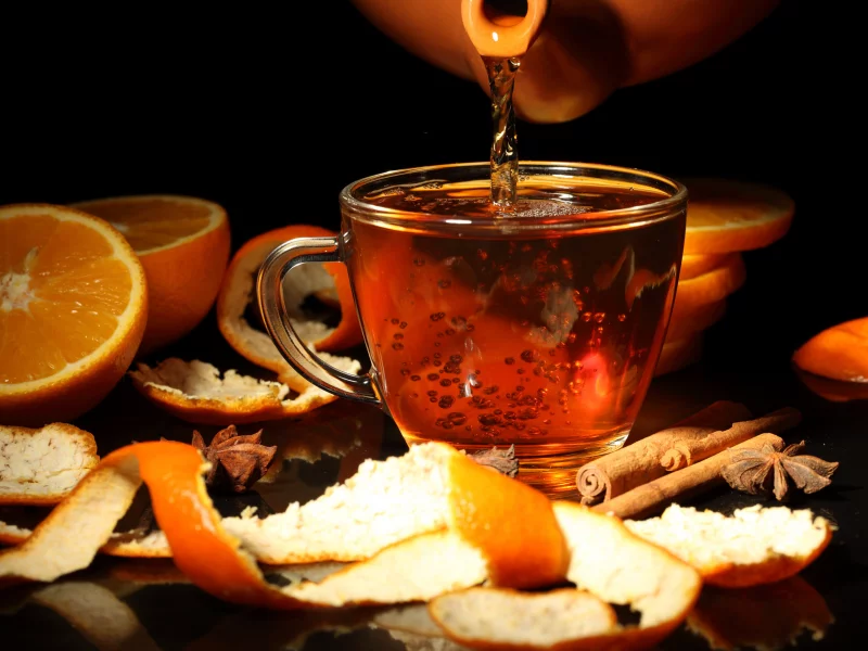 чай, чайник, горячий, tea, kettle, hot, room, dark, nice, orange, wood, table, main, lemon, kitchen, see, nice, wide